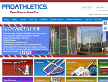 Tablet Screenshot of proathletics.co.uk